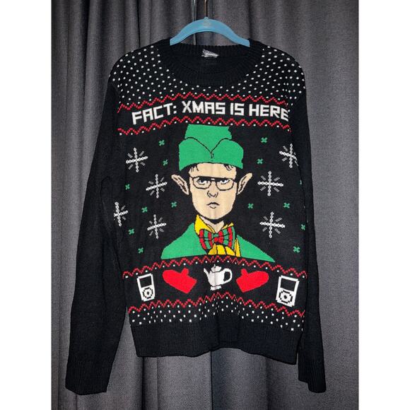 Ugly Christmas Sweater Xmas Size Medium The Office - Picture 1 of 3
